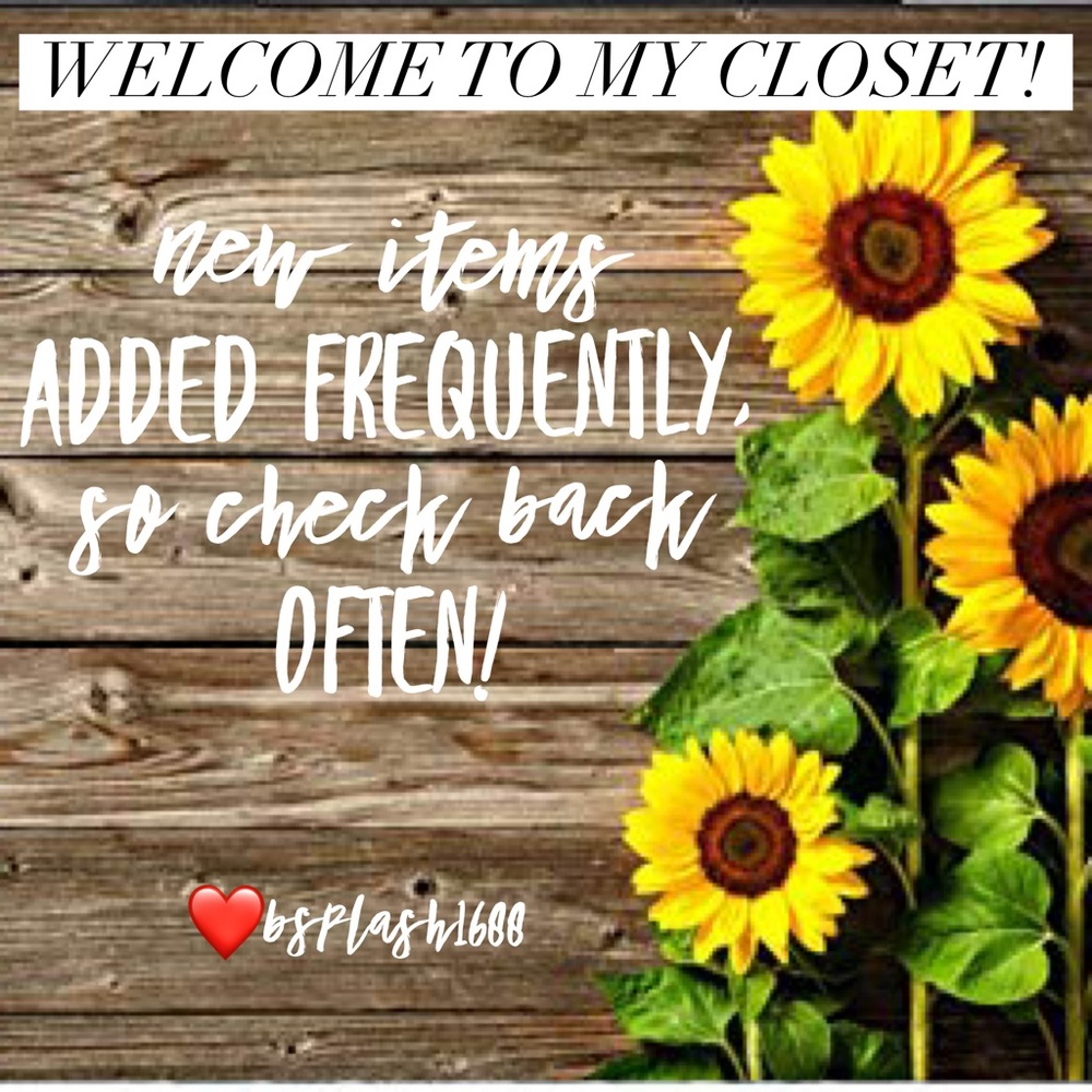 Welcome to my closet!
